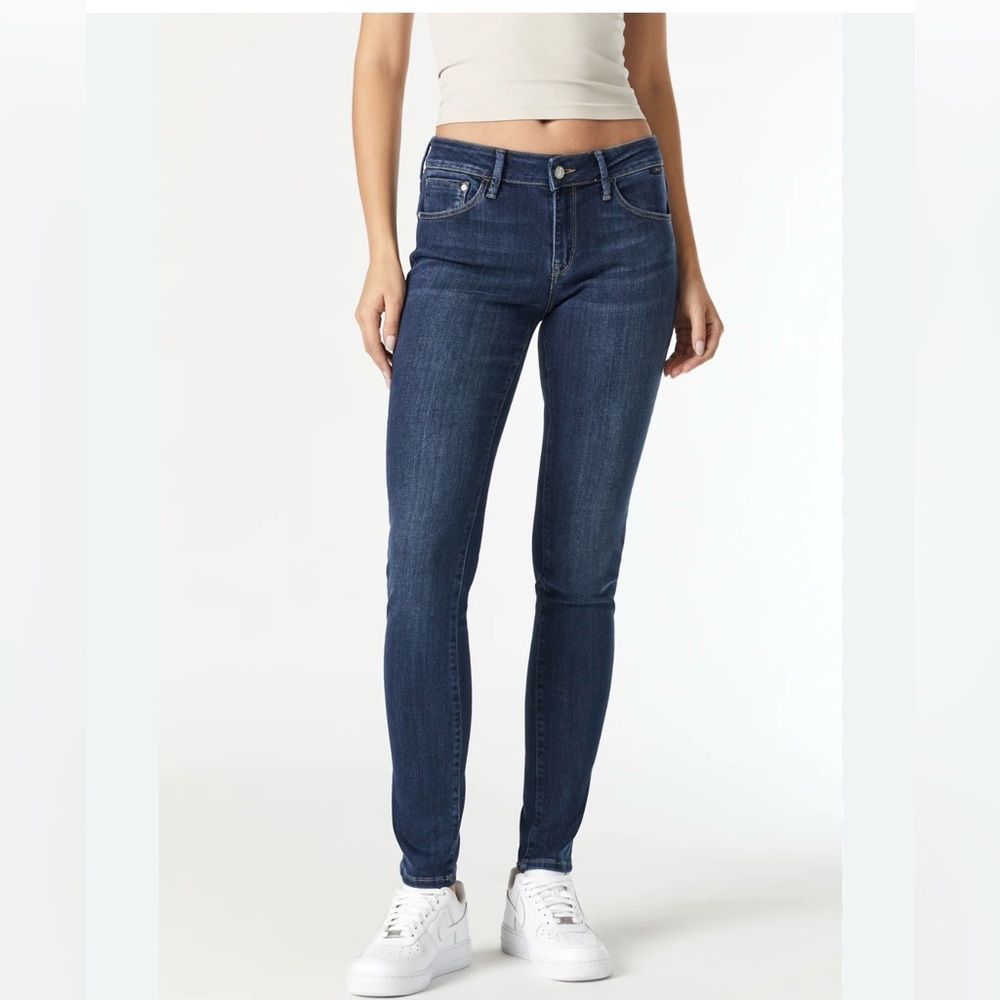 Mavi ALEXA Dark Blue Women's Mid Rise Skinny Jeans, 29/32